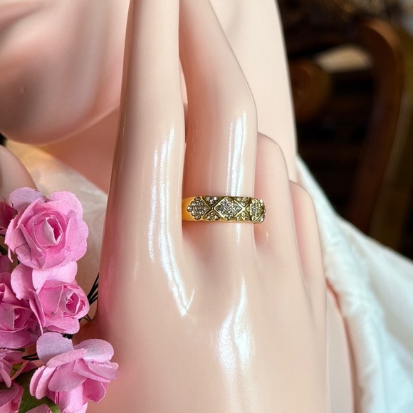 18K Gold Plated Elegant Bridal Ring with Zirconia 💎 - Picture 4 of 5